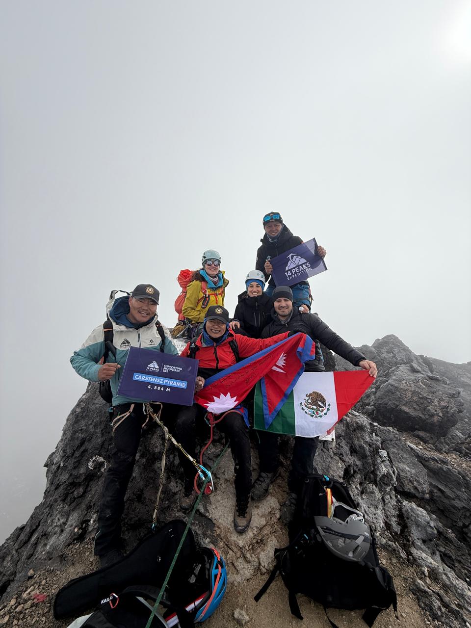 A Season of Triumph: 100% Success on Carstensz Pyramid with 14 Peaks Expedition